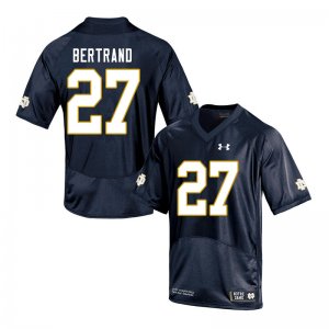 Notre Dame Fighting Irish Men's JD Bertrand #27 Navy Under Armour Authentic Stitched College NCAA Football Jersey WPA7199WH